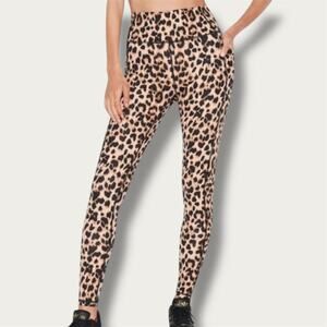 VICTORIA’S SECRET | Leopard Print Leggings w/ Pockets – Size 4 {25}